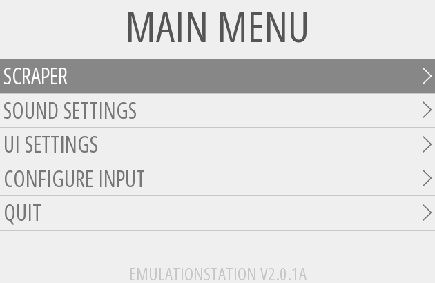 scrapermenu